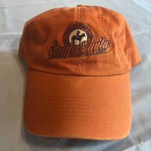 VINTAGE Santa Anita Los Angeles Orange Baseball Cap Hat